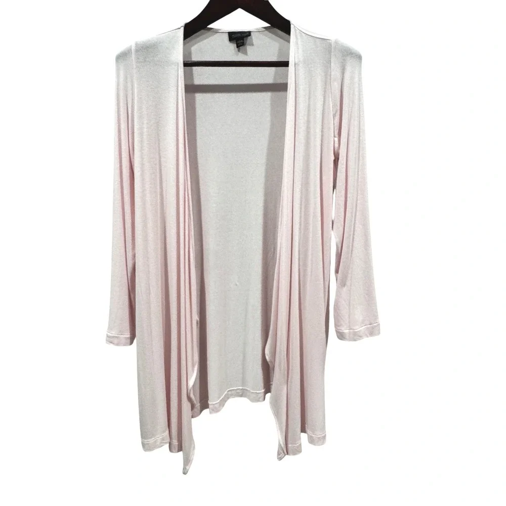 J. Jill Cardigan Women S Petite Pink Excellent Wearever Draped Open Front